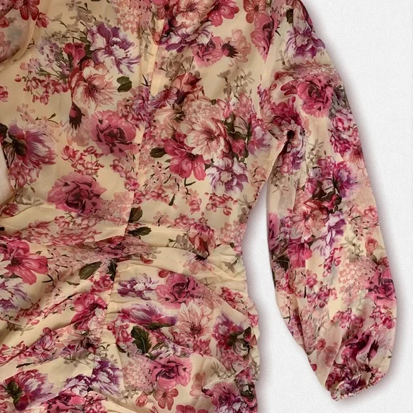 Showpo Pink Floral Mini Dress - Picture 9 of 13